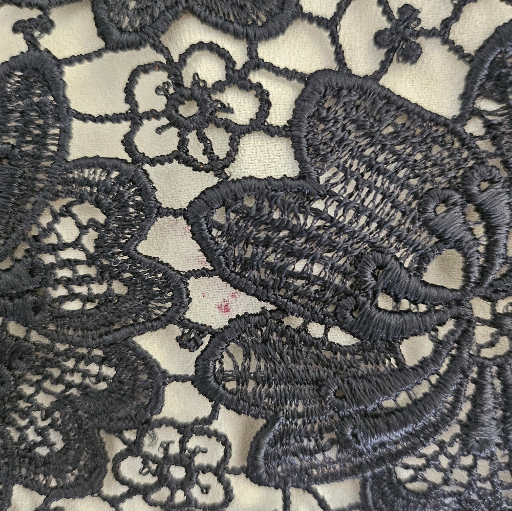 YVES SAINT LAURENT Rive Gauche Vintage Lace Overlay Skirt and Jacket - Picture 16 of 17